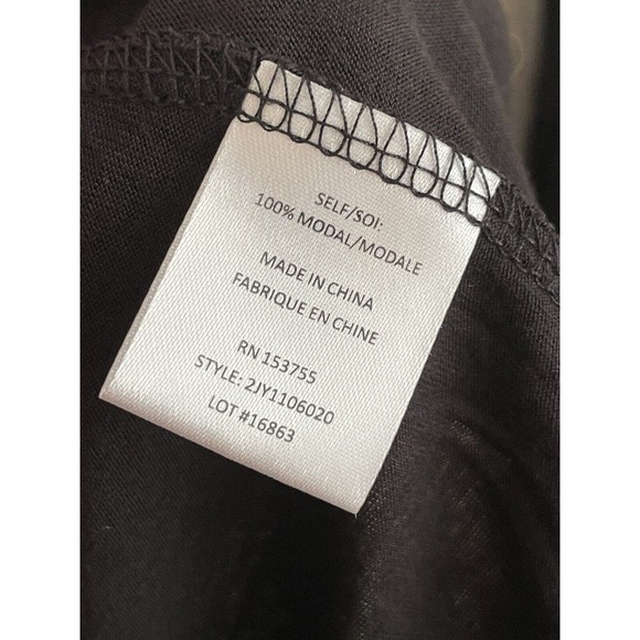 NWT Haute Hippie Key Hole Bell Sleeve‎ Top Blouse Size XS Black Mock Neck Boho - Picture 7 of 7